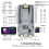 Placa de Desenvolvimento T--2350 RP2350 e ESP32-C6 com Tela LCD Sensível Ao Toque de 2,33 Polegadas e Interface de Vídeo HD e Expansor XL9535 3