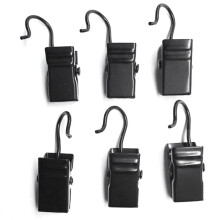 50Pcs Metal Curtain Clips with Hook Towel Photo Clips Home Window Accessories Sturdy and Durable Iron Drapery Hook