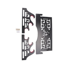 PréSentoir Mural pour éPéE de Protection en Velours avec Bandes de Feutre pour éPéEs Katana Wakizashi (Dragon à 3 Niveaux)