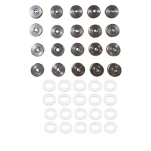 40 Pieces Anti-Loosening Nut Metal Drum Stand Anti Loosening Washer Drum Washer