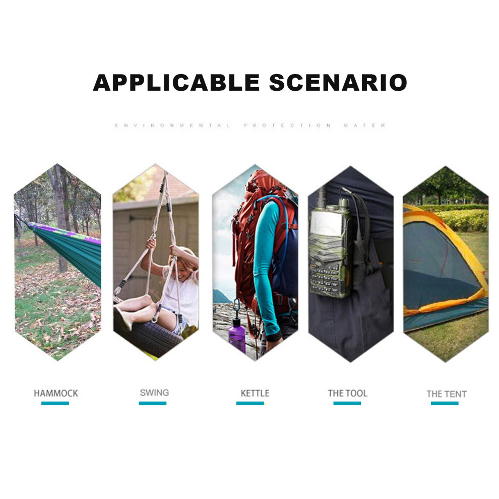 6Pcs Stainless Steel Spring Snap Hook Carabiner, Small Carabiner, Stainless Steel Clips For Flags Climbing(M6 And M8) 6031513070727