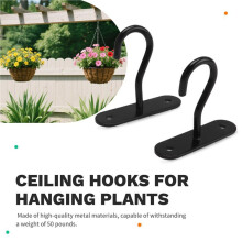 Plafondhaken voor Het Ophangen van Planten, Hanger voor Binnen- en Buitenplantenpottenhouder, Wandhaak voor Plantenbakken 6 Stuks