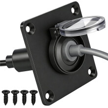 Wasserdichte Wanddurchführungssteckdose für Starlink , Aluminium,  5,5 X 2,1 mm, Weiblicher Stecker, Ideal für Wohnmobile