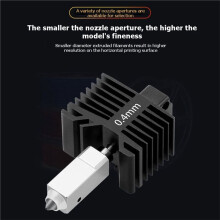 Hotendkit voor X1/P1 Gehard Stalen Nozzle voor Verbeterde Hotendkit voor Bamboo 3D-Printer Hotend B