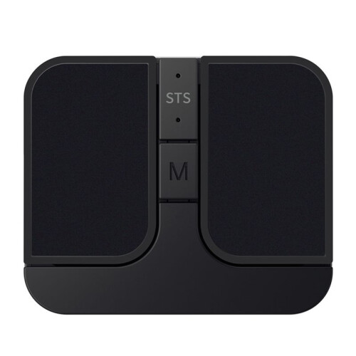 Square Mouse Kabellose Computermaus 3 Modi BT/2,4G/USB  Kapazitive Maus für PC Laptop Notebook Desktop Schwarz