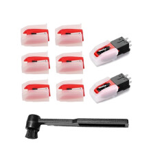 Stylus Needles Vinyl Record Player Ruby Phonograph Needle Turntable Nonmagnetic Set Clean Equipment Accessories