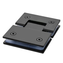 Charnière de Porte en Acier Inoxydable 304 - Clip Bilatéral à 180 Degrés pour Paroi de Douche en Verre A