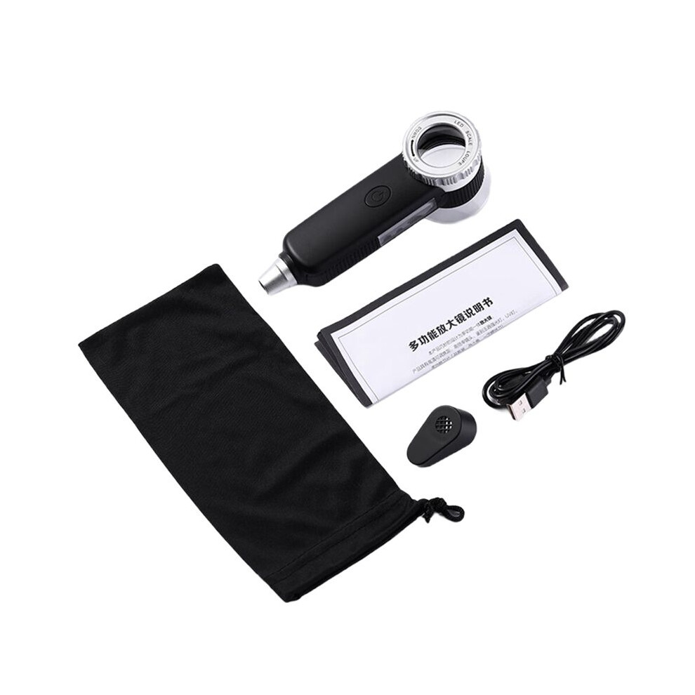 Tlily Magnifying Jewelers Loupe With Scale, 10X Rechargeable Jewelry Loupe For Jewelry, Coins, Stamps, Watch, Antiques