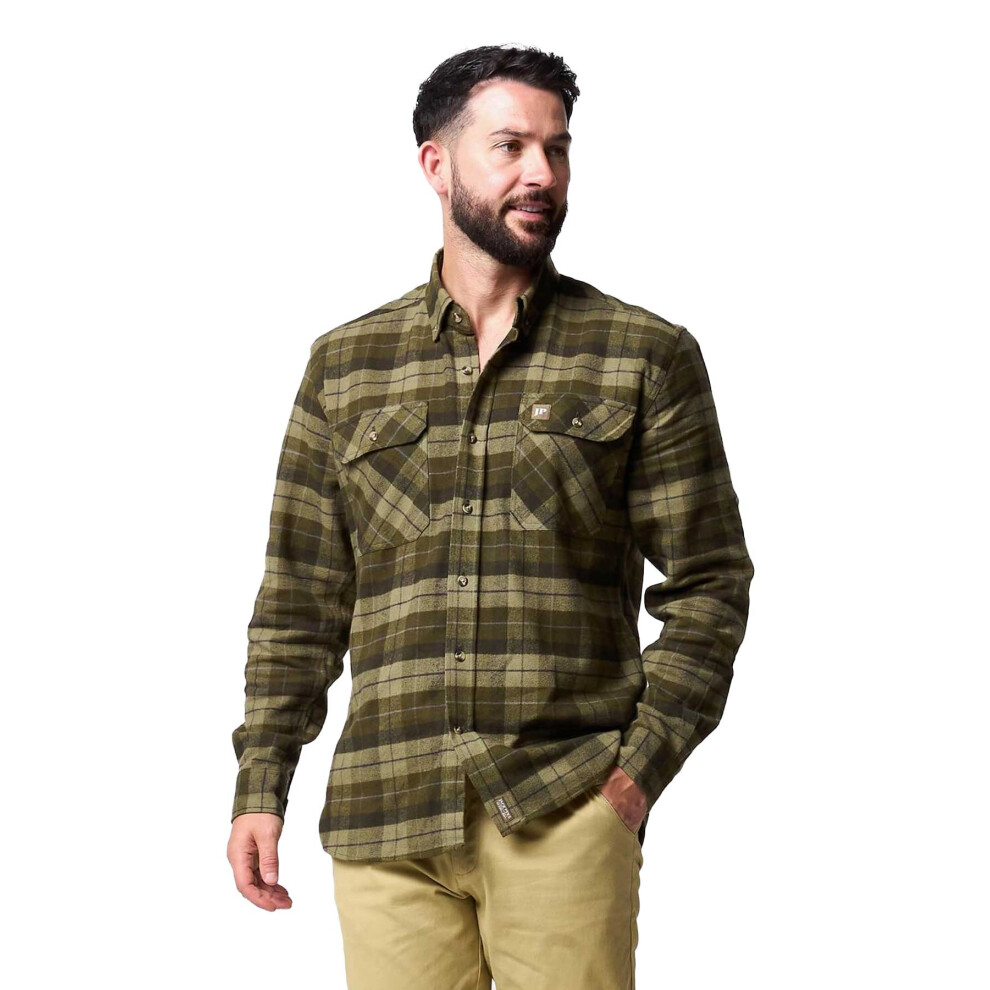 Jack Pyke Bleasdale Flannel Shirt For Men 3X-Large Green