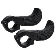 Mountainbike-Daumengriffe für Verbesserte Unterstützung und Entlastung, Rutschfestes Design für Rennrad/BMX-Rad, Schwarz