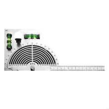 Règle D'Angle Multifonctionnelle Universelle en Acier Inoxydable, Réglable à 180 Degrés de Haute Précision A