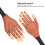 Nail Training Hand - RNCYN - Durable Plastic - Flexible Joints - Black Color 4