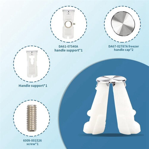 DA61-07540A Version for  Refrigerator Freezer Handle Support for  Freezer Door Handle Replacement Kit 2
