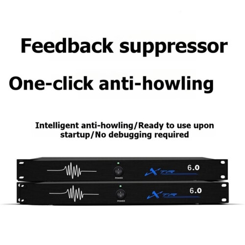 6.0 Digital Audio Processor with Digital Feedback Suppressor Six-Speed Frequency Shift to Suppress Feedback EU 2