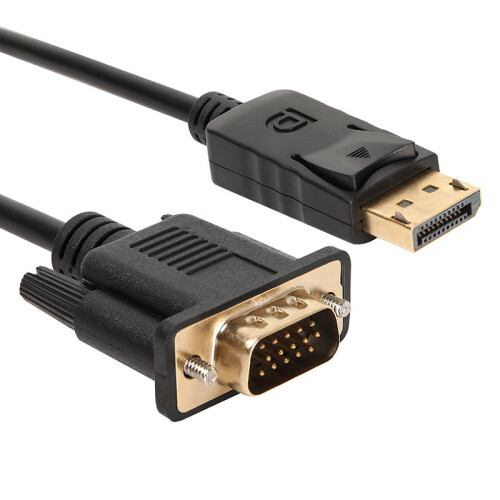 Καλώδιο DisplayPort σε VGA RNCYN Μήκος 180 cm Επίχρυσο Ανάλυση 1080p 1