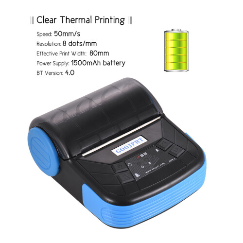 Portable Thermal Printer - RNCYN - 80 mm - Lightweight - Receipt Printing - Online Technical Support 2