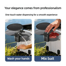 Elektrische Fischwasserpumpe mit Intelligenter LED-Beleuchtung, Sauerstoffbelüftung, Wiederaufladbar, Outdoor-Angelgerät, Ködermischwerkzeug