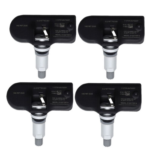 4 St TPMS-Däcktryckssensorer för Bilar 1K0907253E för      Rabbit 1