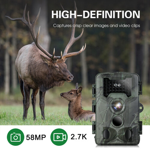 Trail Camera RNCYN 58MP Βίντεο 2.7K Υπέρυθρη νυχτερινή όραση IP66 2
