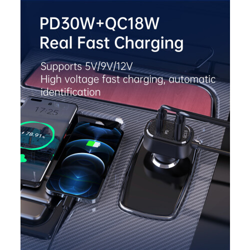 Πομπός Bluetooth FM για αυτοκίνητο RNCYN Bluetooth 5.3 Συχνότητα FM 2