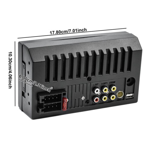Tela de Navegação 2Din de 7 Polegadas, Reprodutor MP5 , CarPlay Sem Fio, para Android Auto, Rádio Estéreo FM AUX 2