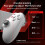 Mobile Gamepad RNCYN Επεκτάσιμο έως 176 mm Σύνδεση τύπου C S3 Λευκό 5