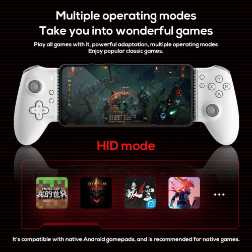Ασύρματο Gamepad RNCYN Επεκτάσιμο Τύπος S3BT Λευκό Σύνδεση 1