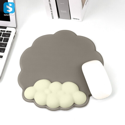 Mouse Pad with Wrist Rest - RNCYN - Soft Cloud Wrist Rest - Silicone + PU - Use for Mouse 1