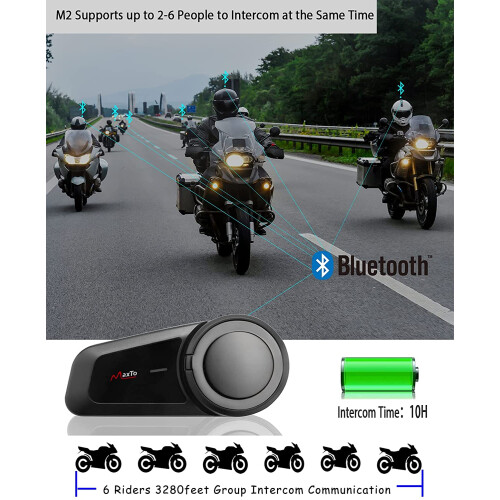 Κράνος Bluetooth μοτοσικλέτας RNCYN Ενδοεπικοινωνία 6 2