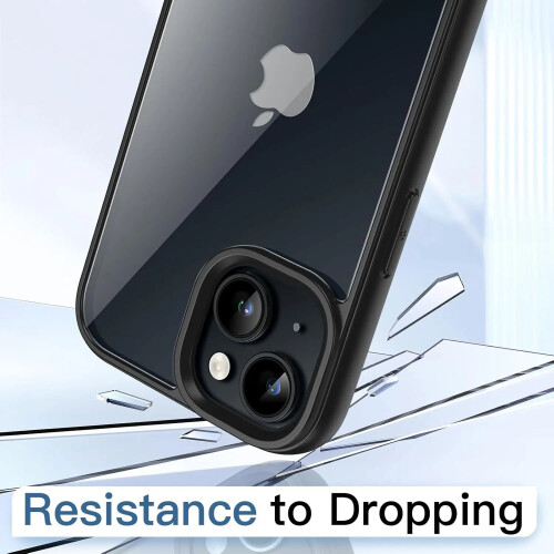 Transparente, stoßfeste Silikon-Bumper-Hülle mit farbiger Rückseite für iPhone X oder XS 2