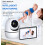 Monitor de Vídeo para Bebés - RNCYN - Ecrã LCD de 5 polegadas - Resolução da câmara 720p - Deteção de choro - Áudio bidirecional 2