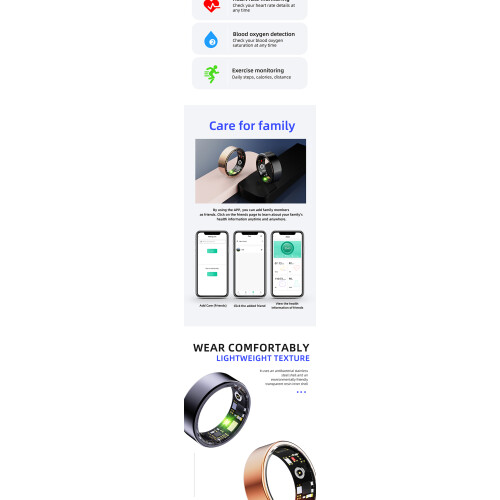 Smart Ring Health Tracking RNCYN R11 Καρδιακός ρυθμός Παρακολούθηση 2