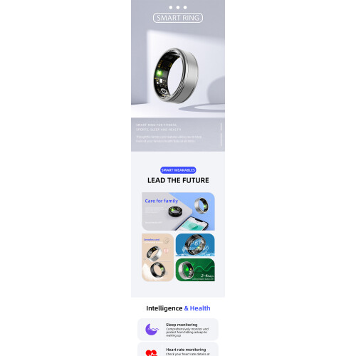 Smart Ring RNCYN R10M Κράμα αλουμινίου Καρδιακός ρυθμός 1