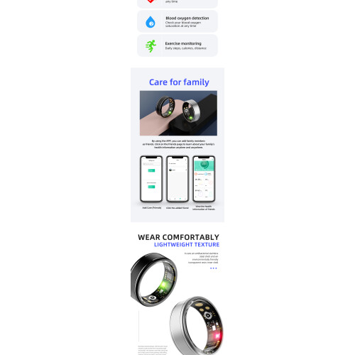 Smart Ring RNCYN R10M Κράμα αλουμινίου Καρδιακός ρυθμός 2