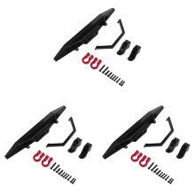 3X Metal Front Bumper for MN D90 D91 D96 D99S MN90 MN99 MN99S 1/12 RC Car Upgrade Parts Accessories,Black