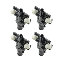 4X Headlight Water Spray Nozzle Washer Jet Connector Adapter Holder for