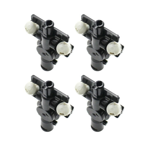 4X Headlight Water Spray Nozzle Washer Jet Connector Adapter Holder for