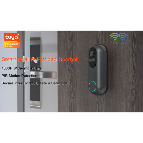 Ασύρματο Κουδούνι Βίντεο RNCYN 1080P Αδιάβροχο Wifi 2.4G/5G 2