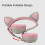 Ασύρματα Ακουστικά για Παιδιά RNCYN BT028C Cat Ears Ροζ Γκρι 5