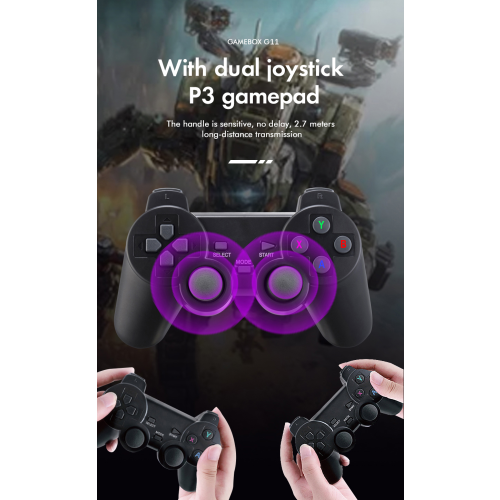 Ρετρό κονσόλα παιχνιδιών HD RNCYN G11Pro Plug and Play Εξομοιωτής 1