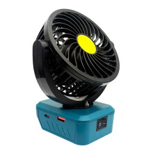 Foldable Electric Fan for 18V Lithium Battery BL1830 BL1815 BL1860 with USB and Type-C Output Power Tool