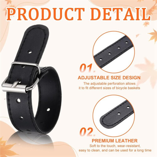 Bicycle Basket Strap, Adjustable Bike Front Baskets Straps Bike Front Baskets Strap Bicycle Basket Strap 2