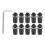 Universal Motorcycle Windscreen Bolt M5 Kit 17