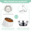 Raised Pet Bowl Phoesky Ανοξείδωτο Ατσάλι Βάση Μελαμίνης 2
