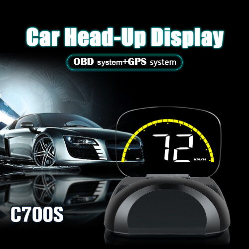Head-Up Display do Carro - RNCYN - C700S HUD - 3,5 polegadas - GPS Digital - Facímetro - Instalação OBD2 1