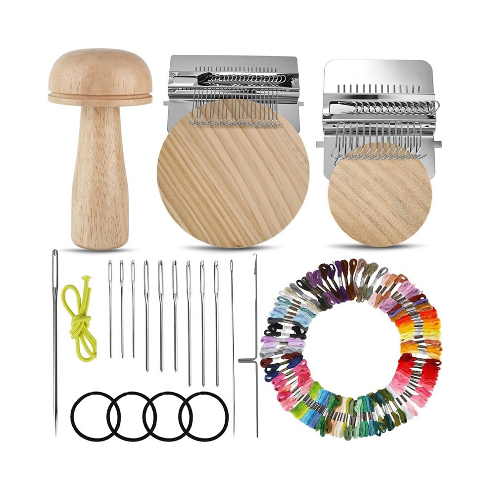 Sewing Kits Mushroom Set Knit Patch Sewing Kit Speedweave Darning Sewing With 100 Colors Thread For Handcraft Diy 4713487862592