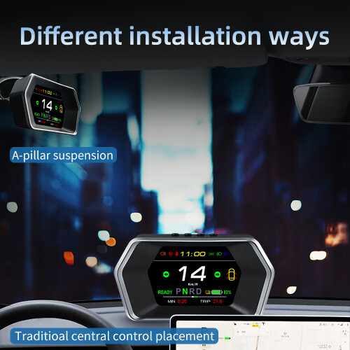 Head-Up Display do Carro - RNCYN - HUD T17 - Ecrã LCD de 3 polegadas - Leitor de códigos multifunções 2