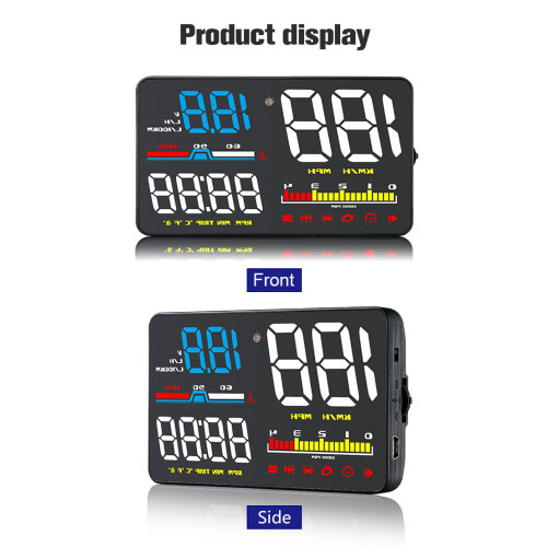 HeadUp Display Αυτοκινήτου RNCYN Οθόνη 5 ιντσών OBD2 HUD Ταχύμετρο 1