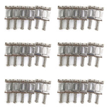 36 Code de Chaîne de Traction de Pont à Rouleaux Selle de Guitare électrique Argent