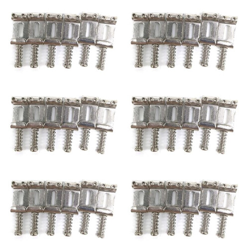 36 Roller Bridge Pull String Code Electric Guitar Saddle for STRATOCASTER Telecaster Electric Guitar Accessories Silver